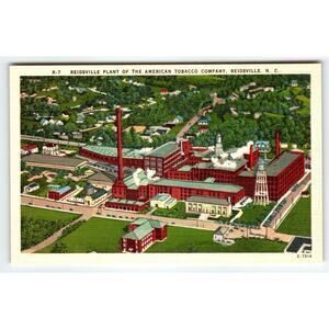 Reidsville NC Postcard – American Tobacco Company Plant – Asheville Postcard Co.